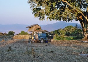Wild camp on the rim of the Ngorongoro Crater