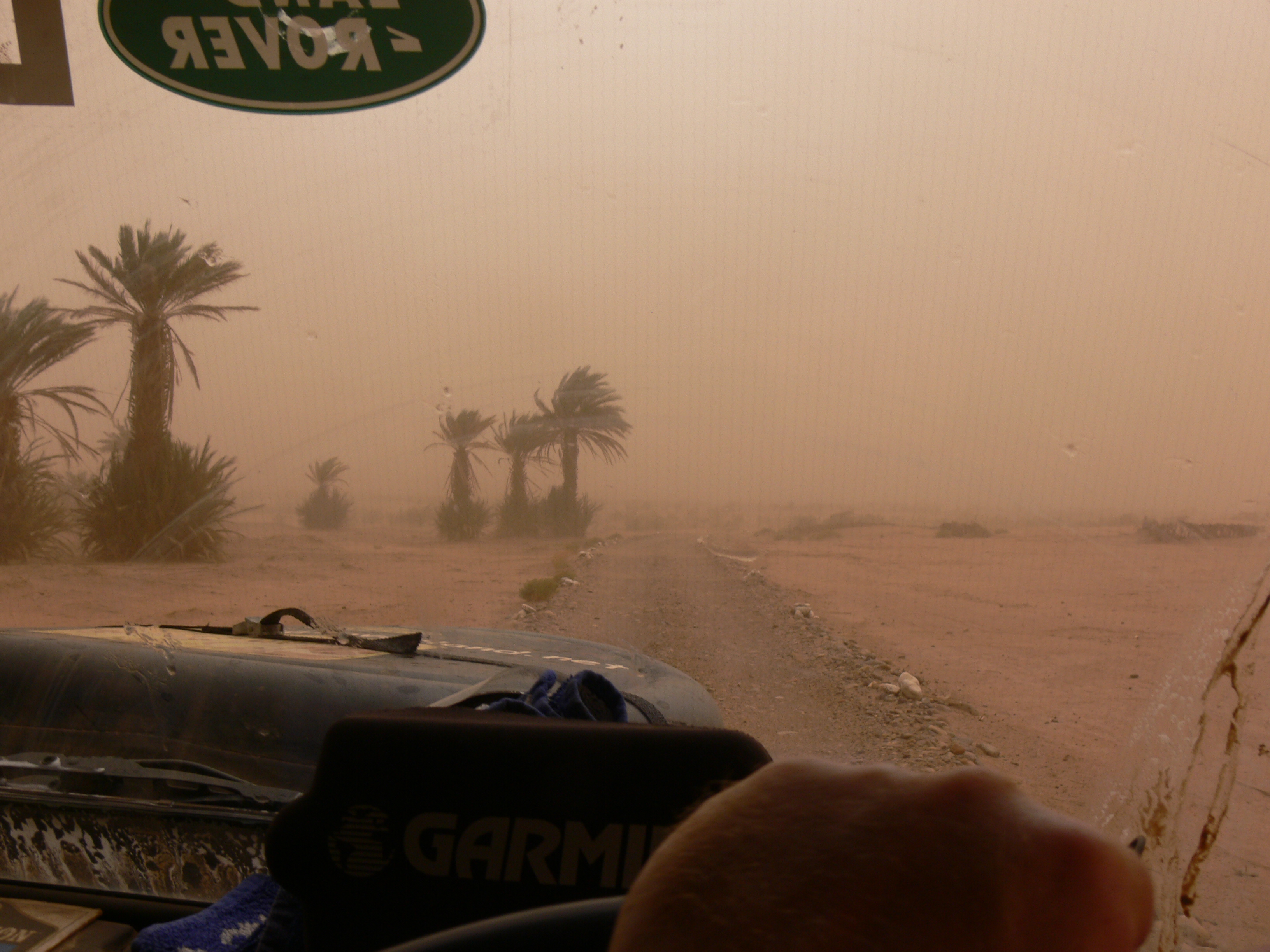 Sandstorm on Algerian border
